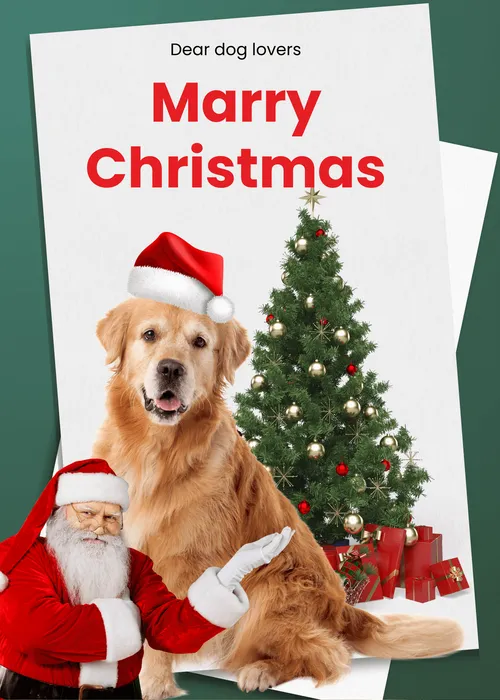 Dear dog lover Marry Christmas